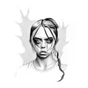 Billie Eilish tattoo design idea