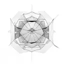 broken mirror tattoo design idea