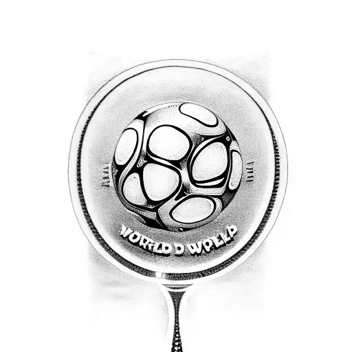 world cup trophy  tattoo design idea