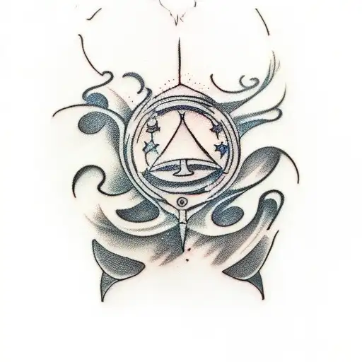 All black cover up tattoo tattoo design idea