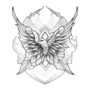 stained glass cathedral windows gothic stonework tattoo design idea