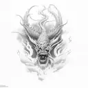 Fear God tattoo design idea