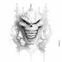 Fear God tattoo design idea