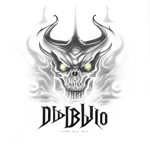 the name Diablo tattoo design idea
