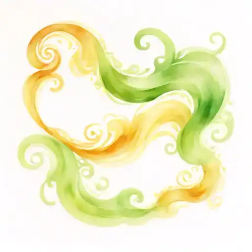 the ripples of the sea  tattoo design idea