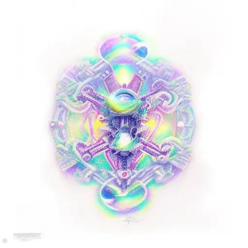 aroura borealis space tattoo design idea