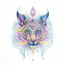 create a spiritual feminine aroura borealis sleeve tattoo  tattoo design idea