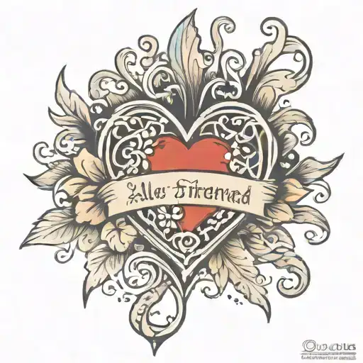 Want my girlfriend name alex inside a heart as scripture thats says MEANT 2:22 BE FOREVER  tattoo design idea