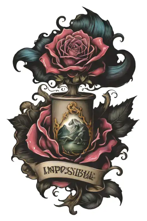 nothing is impossible  tattoo design idea