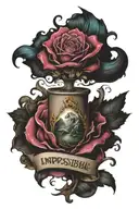 nothing is impossible  tattoo design idea