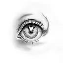 Sharingan forest eyes tattoo design idea