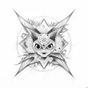 Sharingan forest eyes tattoo design idea