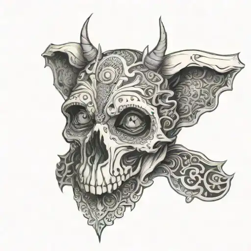 Skull, Anime, Jack Russel, Mandala tattoo design idea