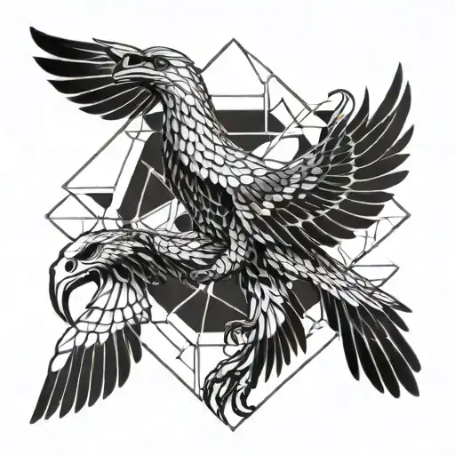 A soaring eagle above a  Scorpion . This should also depict the sentence "Unleash your inner strength" tattoo design idea