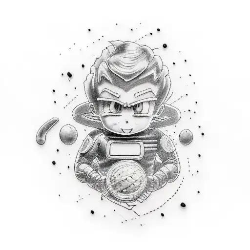 motos Veggeta y Bulma El tinto  tenis iguales Cadenas tattoo design idea