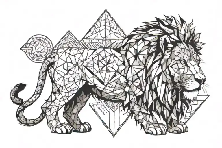 lion connecting to 2 Timothy 1:7 tattoo design idea
