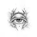 Evil Eye tattoo design idea