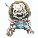 Chucky doll tattoo design idea