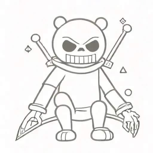 Sans undertale tattoo design idea