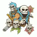 Sans undertale tattoo design idea