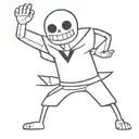 Sans undertale tattoo design idea