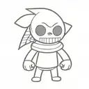 Sans undertale tattoo design idea