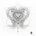 love through struggle tattoo design idea