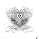 love through struggle tattoo design idea