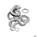 coiled venomous snake preparing to strike tattoo design idea