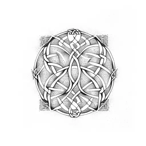 Celtic Knot Tree of Life tattoo design idea
