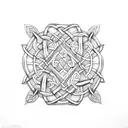 Celtic Knot Tree of Life tattoo design idea