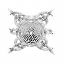 Celtic Knot Tree of Life tattoo design idea