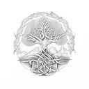 Celtic Knot Tree of Life tattoo design idea