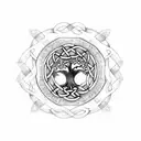 Celtic Knot Tree of Life tattoo design idea