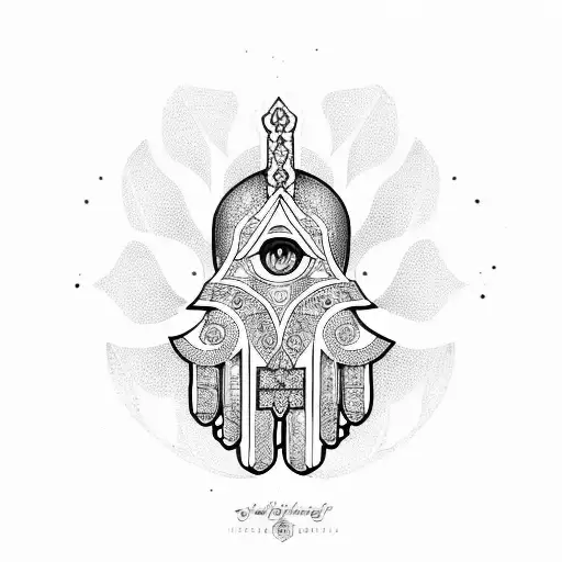 Hamsa Symbol tattoo design idea