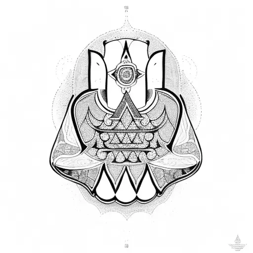 Hamsa Symbol tattoo design idea