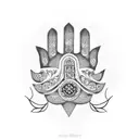Hamsa Symbol tattoo design idea