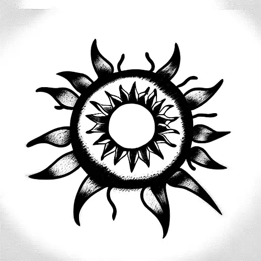 sun with memories transition, lisbon, friends tattoo design idea