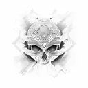 2023, 3D DBG tattoo design idea