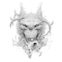 2023, 3D DBG tattoo design idea