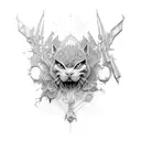 2023, 3D DBG tattoo design idea