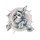 CENTAURO WITH BOW AND ARROW tattoo design idea