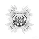 Cuba and Colombia tattoo design idea