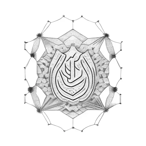 Colombian flag inside a honeycomb figure tattoo design idea