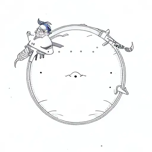 lologram from arrival movie that means "human" tattoo design idea