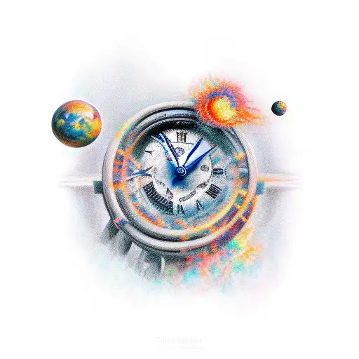 Time present and time past Are both perhaps present in time future And time future contained in time past tattoo design idea