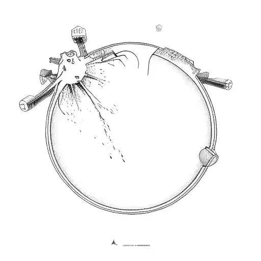 lologram from arrival movie that means "human" tattoo design idea