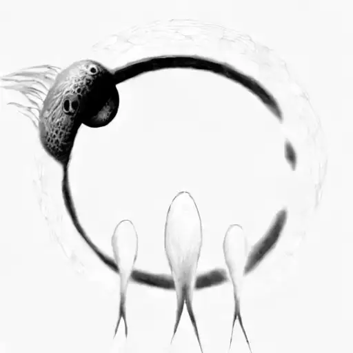 lologram made by aliens from arrival movie that means "human" tattoo design idea