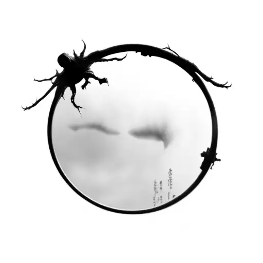  lologram from arrival movie that means "human" tattoo design idea