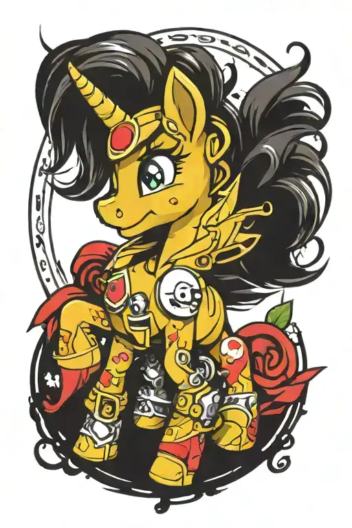 my little pony and Fallout equestria tattoo design idea